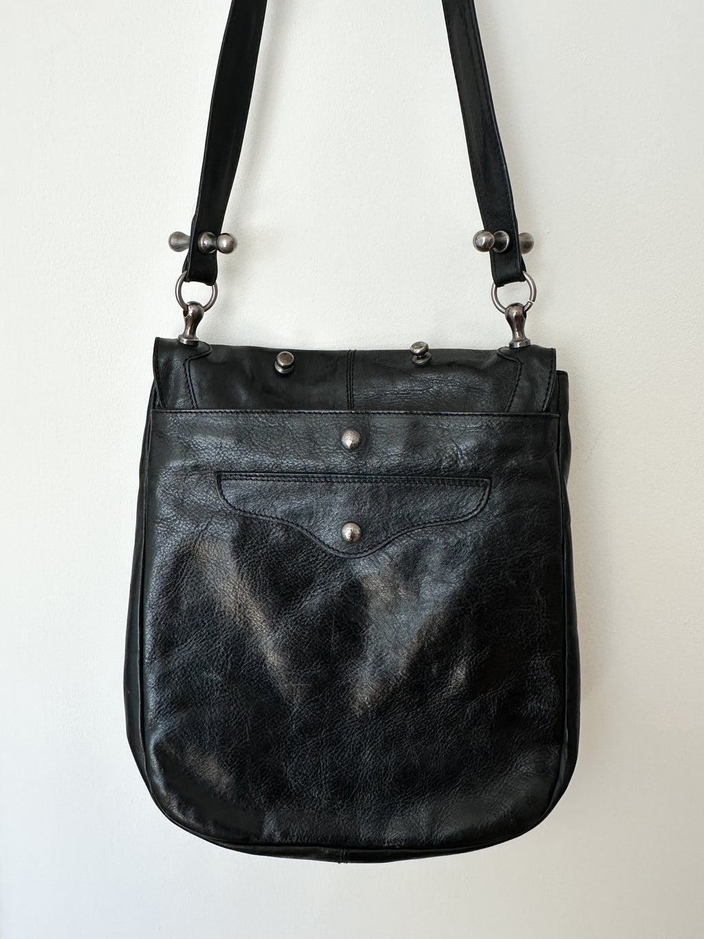 Costume National SS 2007 Runway Moto Bag with Silver Hardware