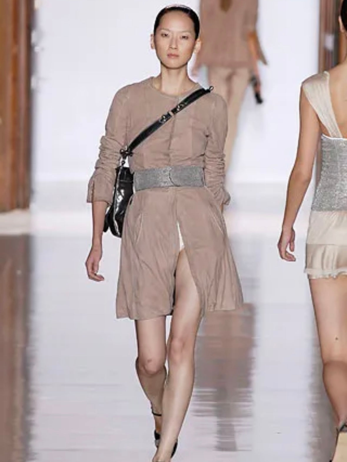 Costume National SS 2007 Runway Moto Bag with Silver Hardware