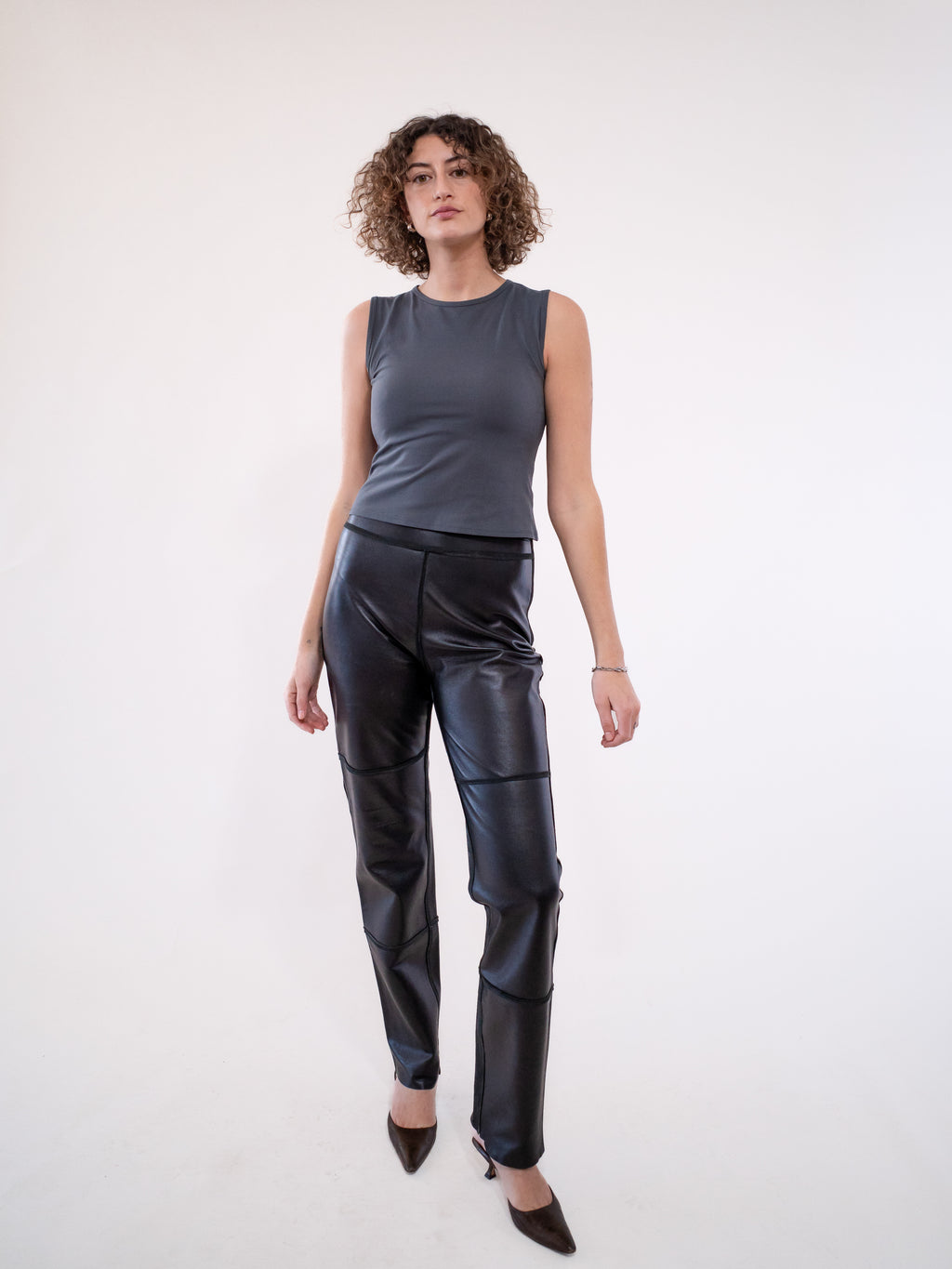 Trussardi Patchwork Leather Trousers