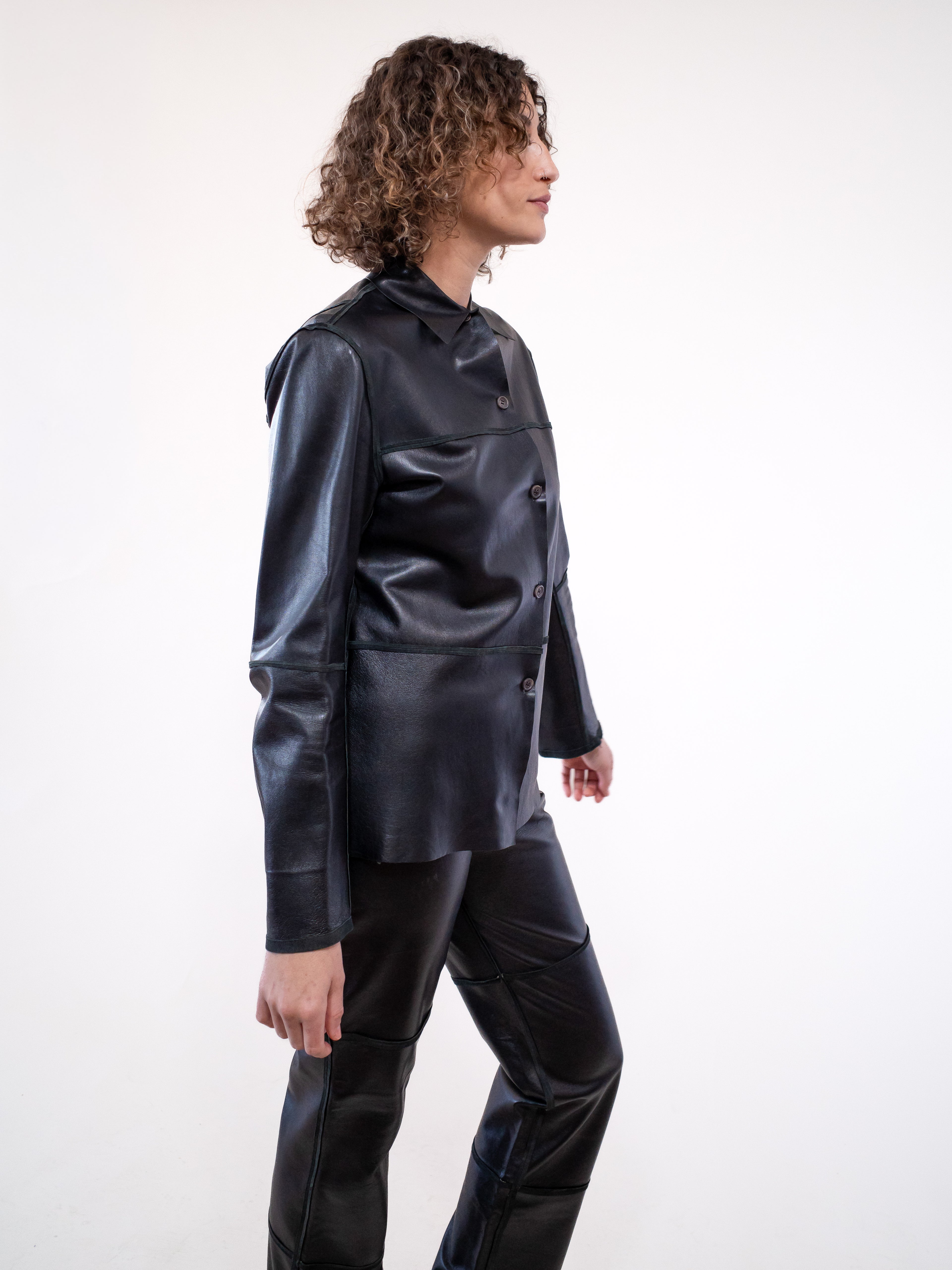 Trussardi Patchwork Leather Jacket