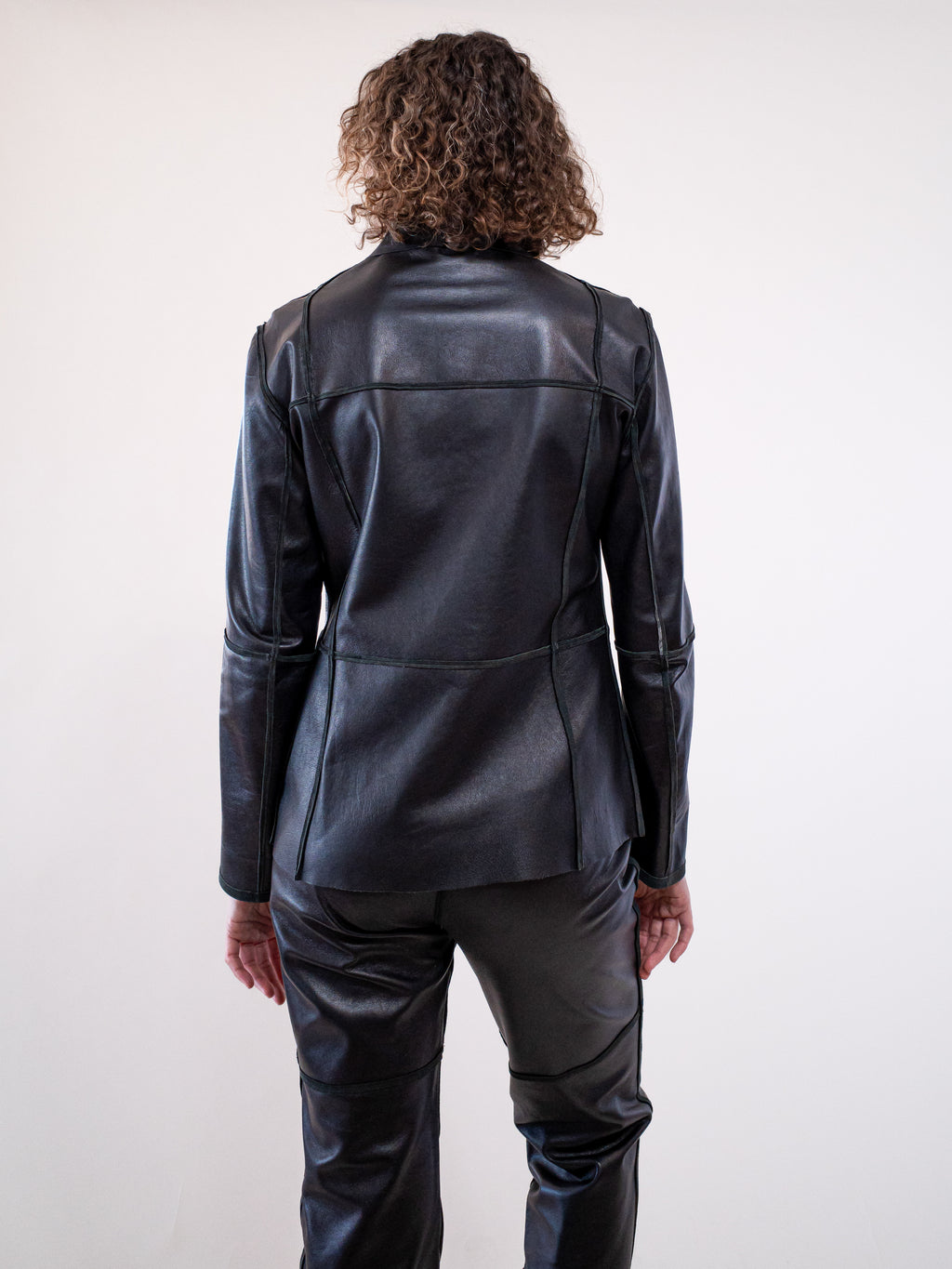 Trussardi Patchwork Leather Jacket