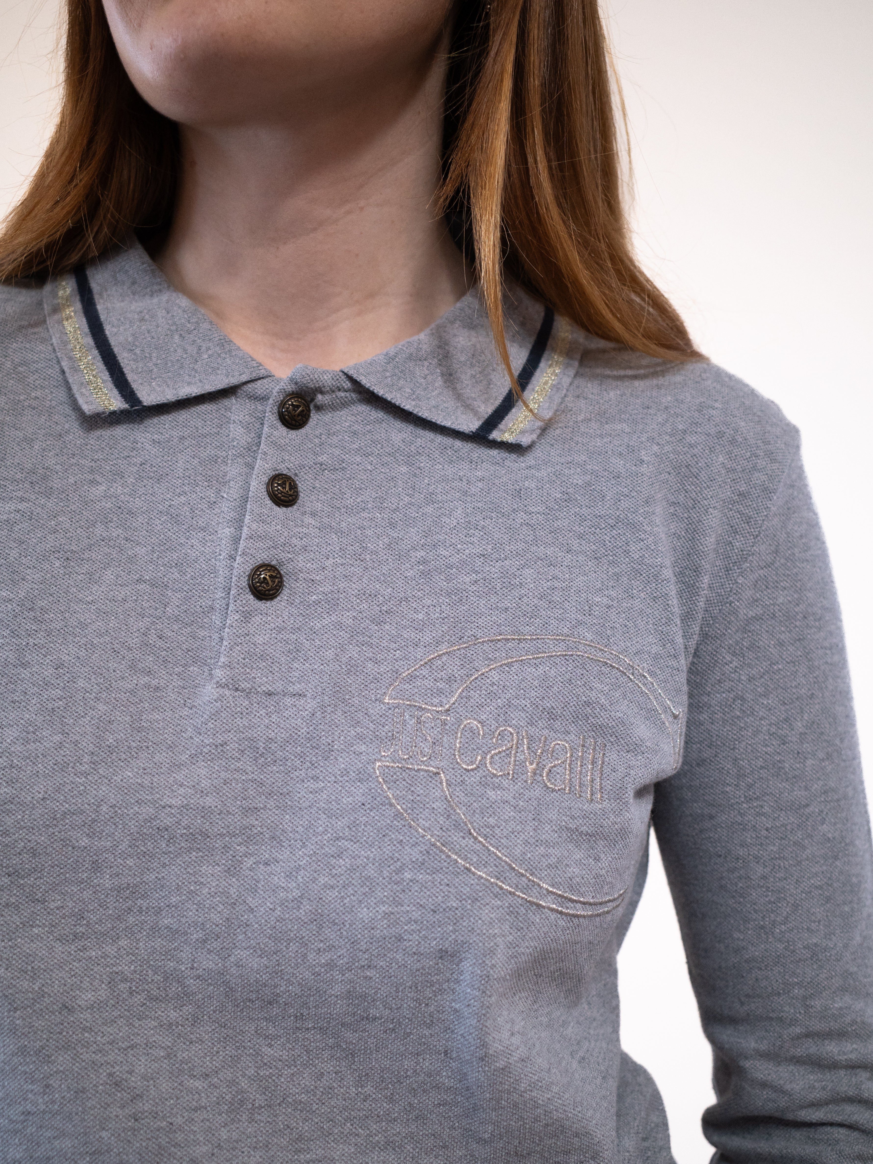 Just Cavalli Polo Long Sleeve with Embroidered Logo