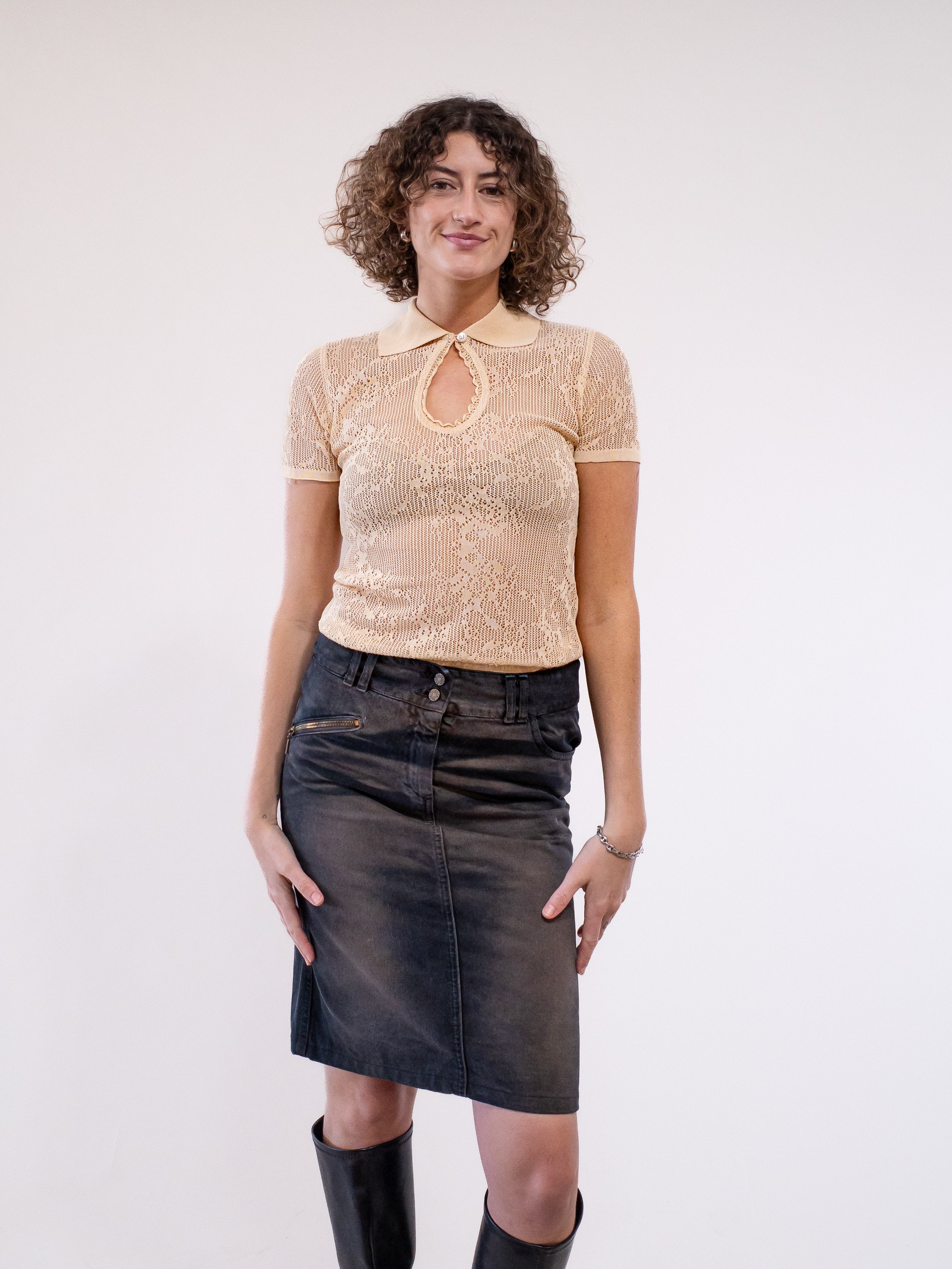 Patrizia Pepe Whisker Fade Skirt