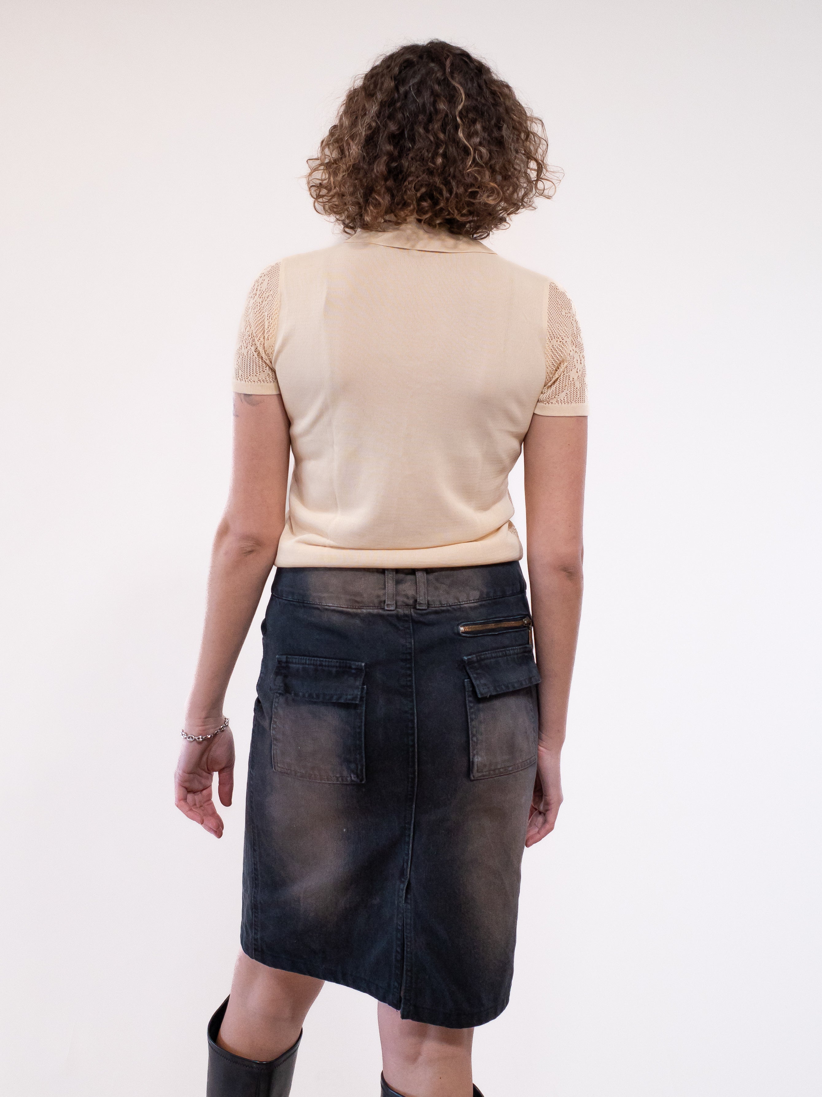 Patrizia Pepe Whisker Fade Skirt
