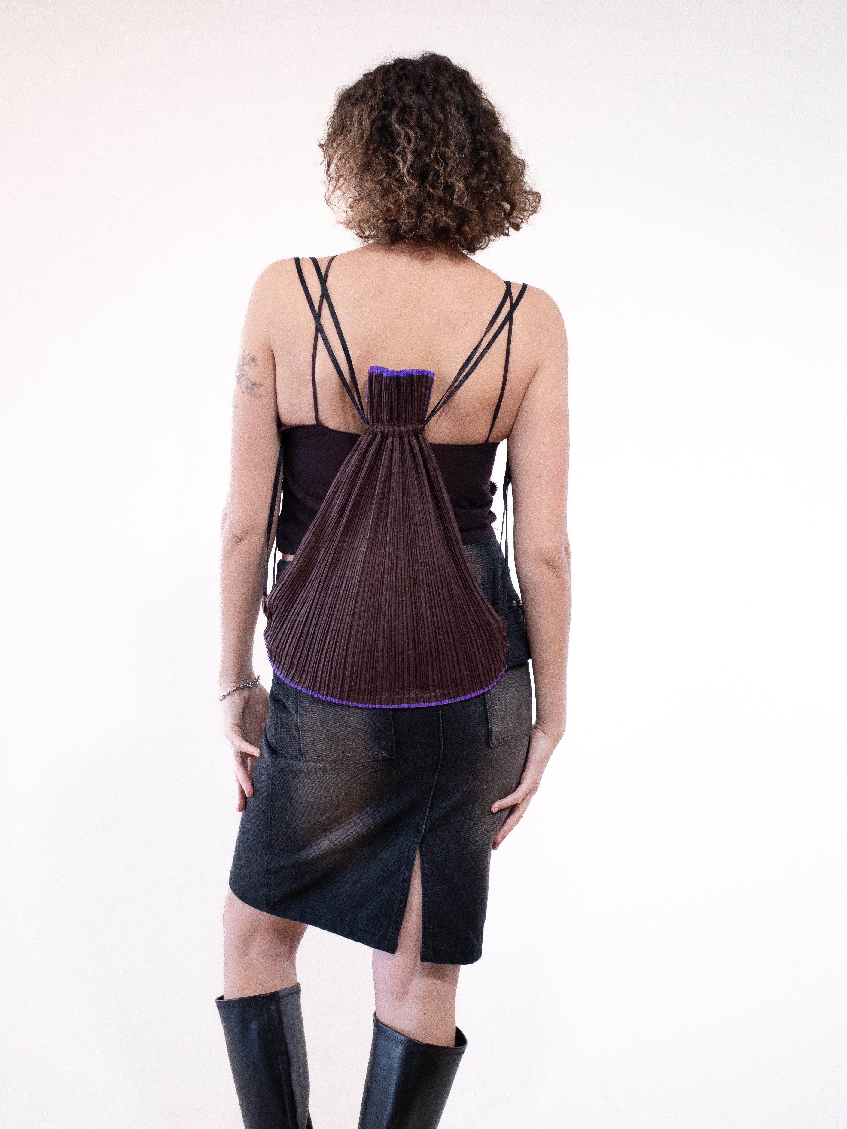 Issey Miyake Pleats Please Drawstring Backpack
