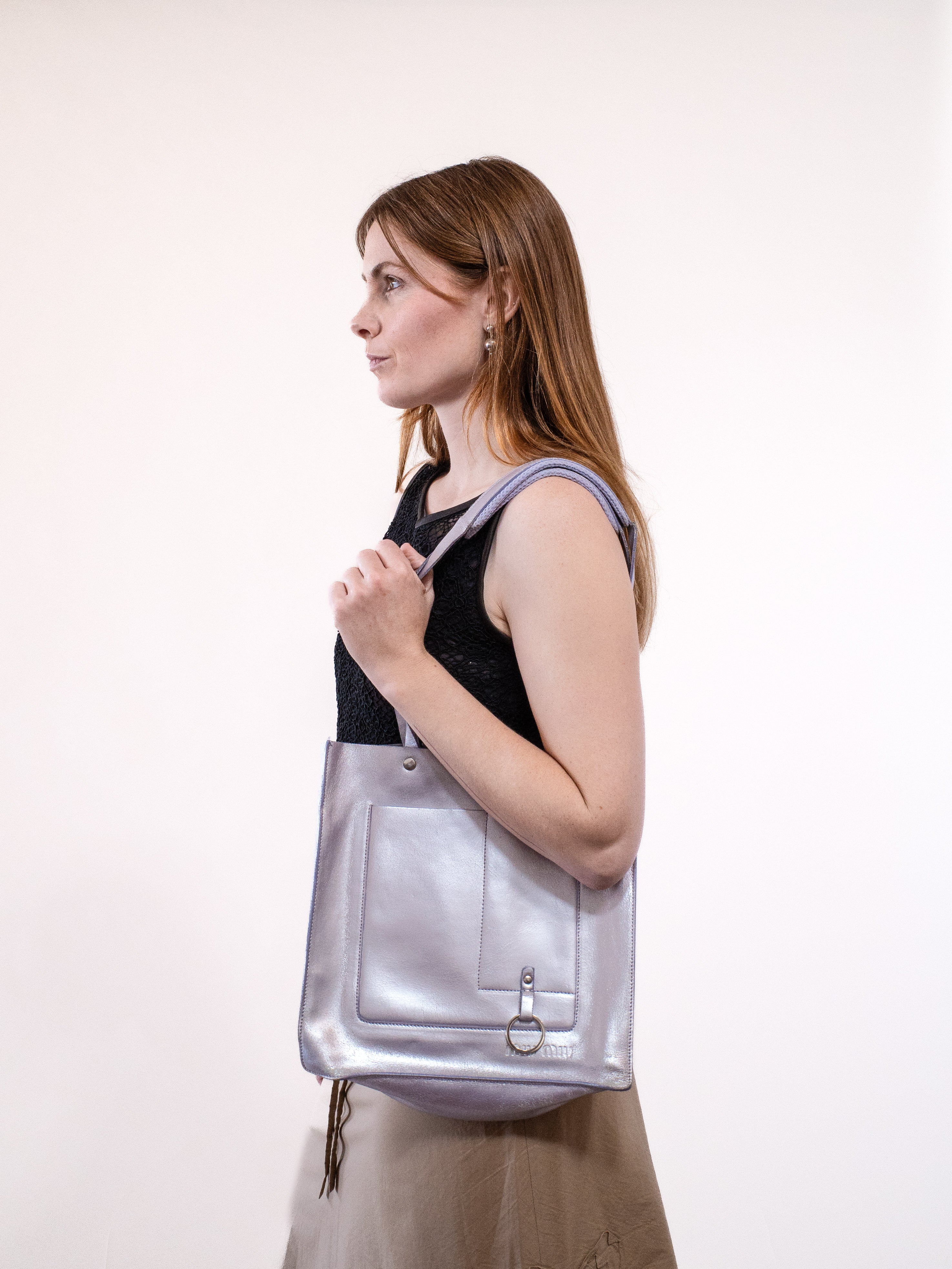 Miu Miu 1999 Metallic Silver Bag