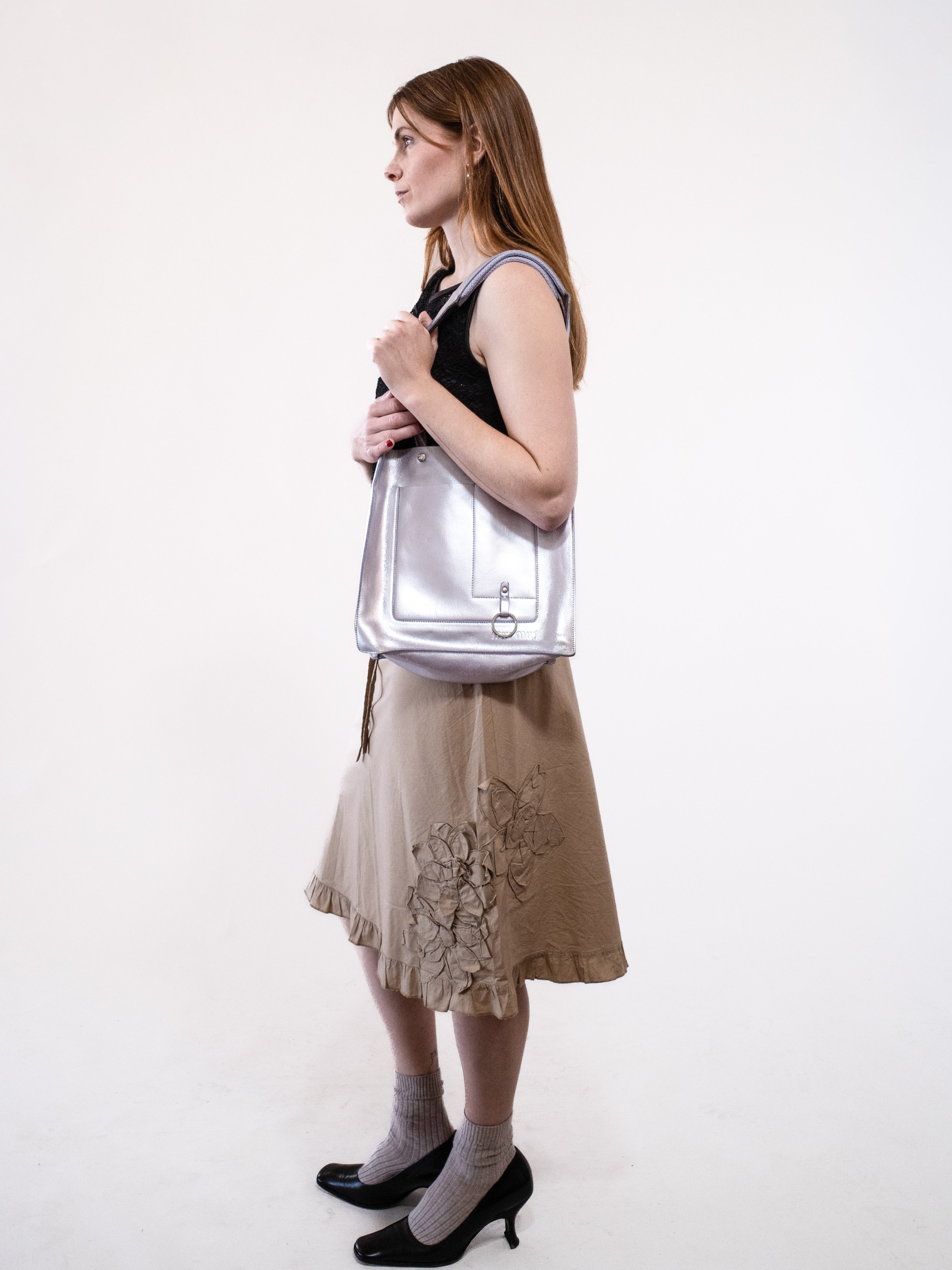 Miu Miu 1999 Metallic Silver Bag