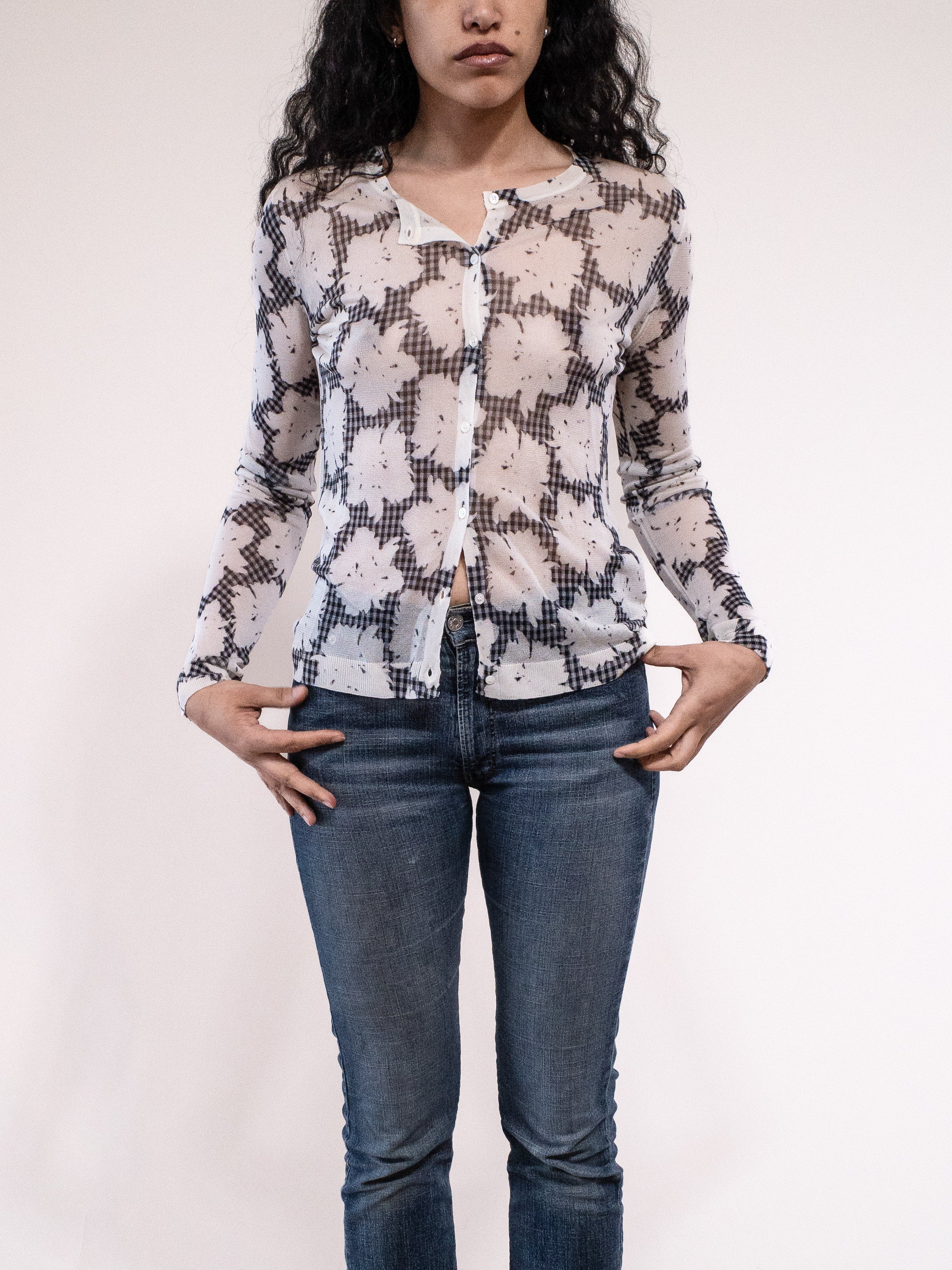 Agnona Sheer Silk Top