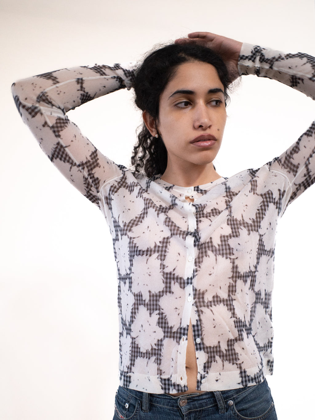 Agnona Sheer Silk Top