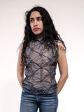 Japanese Gathered Mesh Tank